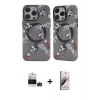 MARSİLYAN™- iPhone 14 Pro Max Kılıf Nova Doku Koleksiyonu - Siyah Bilvis 3D Mat Cam Ekran Koruyucu + Bilvis Titan Kamera Lens - DNMR
