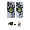 MARSİLYAN™- iPhone 14 Pro Max Kılıf Nova Doku Koleksiyonu - Siyah Bilvis 3D Mat Cam Ekran Koruyucu + Raze Metal Kamera Lens - GD
