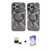 MARSİLYAN™- iPhone 14 Pro Max Kılıf Nova Doku Koleksiyonu - Siyah Bilvis 5in1 3D Magic Cam Ekran Koruyucu + Bilvis Titan Kamera Lens - GD