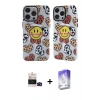 MARSİLYAN™- iPhone 14 Pro Max Kılıf Nova Doku Koleksiyonu - Siyah Bilvis 5in1 3D Magic Cam Ekran Koruyucu + Bilvis Titan Kamera Lens - SH