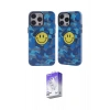 MARSİLYAN™- iPhone 14 Pro Max Kılıf Nova Doku Koleksiyonu - Siyah Bilvis 5in1 3D Magic Cam Ekran Koruyucu