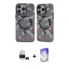 MARSİLYAN™- iPhone 14 Pro Max Kılıf Nova Doku Koleksiyonu - Siyah Bilvis 5in1 3D Magic Cam Ekran Koruyucu + Bilvis Titan Kamera Lens - GS