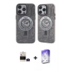MARSİLYAN™- iPhone 14 Pro Max Kılıf Nova Doku Koleksiyonu - Siyah Bilvis 5in1 3D Magic Cam Ekran Koruyucu + Bilvis Titan Kamera Lens - DNMR