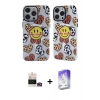 MARSİLYAN™- iPhone 14 Pro Max Kılıf Nova Doku Koleksiyonu - Siyah Bilvis 5in1 3D Magic Cam Ekran Koruyucu + Bilvis Titan Kamera Lens - GD
