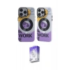 MARSİLYAN™- iPhone 14 Pro Max Kılıf Nova Doku Koleksiyonu - Siyah Bilvis 5in1 3D Magic Cam Ekran Koruyucu