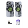 MARSİLYAN™- iPhone 14 Pro Max Kılıf Nova Doku Koleksiyonu - Siyah Bilvis 5in1 3D Magic Cam Ekran Koruyucu + Bilvis Titan Kamera Lens - GS
