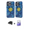MARSİLYAN™- iPhone 14 Pro Max Kılıf Nova Doku Koleksiyonu - Siyah Bilvis 5in1 5D Magic Hayalet Cam Ekran Koruyucu + Raze Metal Kamera Lens - GS