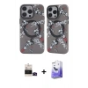 MARSİLYAN™- iPhone 14 Pro Max Kılıf Nova Doku Koleksiyonu - Siyah Bilvis 5in1 5D Magic Hayalet Cam Ekran Koruyucu + Bilvis Titan Kamera Lens - SH