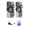 MARSİLYAN™- iPhone 14 Pro Max Kılıf Nova Doku Koleksiyonu - Siyah Bilvis 5in1 5D Magic Hayalet Cam Ekran Koruyucu + Bilvis Titan Kamera Lens - DNMR