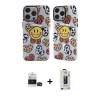 MARSİLYAN™- iPhone 14 Pro Max Kılıf Nova Doku Koleksiyonu - Siyah Bilvis Hayalet Cam Ekran Koruyucu + Bilvis Titan Kamera Lens - SH