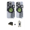 MARSİLYAN™- iPhone 14 Pro Max Kılıf Nova Doku Koleksiyonu - Siyah Bilvis Hayalet Cam Ekran Koruyucu + Raze Metal Kamera Lens - GD