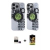 MARSİLYAN™- iPhone 14 Pro Max Kılıf Nova Doku Koleksiyonu - Siyah Buffer Cam Ekran Koruyucu + Bilvis Titan Kamera Lens - GD
