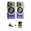 MARSİLYAN™- iPhone 14 Pro Max Kılıf Nova Doku Koleksiyonu - Siyah Buffer Cam Ekran Koruyucu + Bilvis Titan Kamera Lens - GS