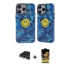 MARSİLYAN™- iPhone 14 Pro Max Kılıf Nova Doku Koleksiyonu - Siyah Buffer Cam Ekran Koruyucu + Raze Metal Kamera Lens - GS