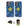 MARSİLYAN™- iPhone 14 Pro Max Kılıf Nova Doku Koleksiyonu - Siyah Buffer Cam Ekran Koruyucu + Raze Metal Kamera Lens - GD