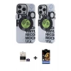 MARSİLYAN™- iPhone 14 Pro Max Kılıf Nova Doku Koleksiyonu - Siyah Buffer Hayalet Cam Ekran Koruyucu + Bilvis Titan Kamera Lens - GS