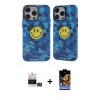 MARSİLYAN™- iPhone 14 Pro Max Kılıf Nova Doku Koleksiyonu - Siyah Buffer Hayalet Cam Ekran Koruyucu + Bilvis Titan Kamera Lens - GS