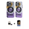 MARSİLYAN™- iPhone 14 Pro Max Kılıf Nova Doku Koleksiyonu - Siyah Buffer Hayalet Cam Ekran Koruyucu + Bilvis Titan Kamera Lens - GD