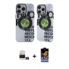 MARSİLYAN™- iPhone 14 Pro Max Kılıf Nova Doku Koleksiyonu - Siyah Buffer Hayalet Cam Ekran Koruyucu + Bilvis Titan Kamera Lens - GD