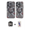MARSİLYAN™- iPhone 14 Pro Max Kılıf Nova Doku Koleksiyonu - Siyah Joko 5D Cam + PVD Metal Kamera Lens - TU