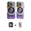 MARSİLYAN™- iPhone 14 Pro Max Kılıf Nova Doku Koleksiyonu - Siyah Joko 5D Cam + PVD Metal Kamera Lens - TU