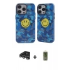 MARSİLYAN™- iPhone 14 Pro Max Kılıf Nova Doku Koleksiyonu - Siyah Joko Magic 5D Hayalet Cam + Gümüş Raze Metal Kamera Lens