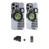 MARSİLYAN™- iPhone 14 Pro Max Kılıf Nova Doku Koleksiyonu - Siyah Joko Magic 5D Hayalet Cam + Gümüş Raze Metal Kamera Lens