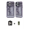 MARSİLYAN™- iPhone 14 Pro Max Kılıf Nova Doku Koleksiyonu - Siyah Joko Magic 5D Hayalet Cam + PVD Metal Kamera Lens - TU