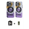 MARSİLYAN™- iPhone 14 Pro Max Kılıf Nova Doku Koleksiyonu - Siyah Joko Magic 5D Hayalet Cam + PVD Metal Kamera Lens - TU