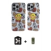 MARSİLYAN™- iPhone 14 Pro Max Kılıf Nova Doku Koleksiyonu - Siyah Joko Magic 5D Hayalet Cam + PVD Metal Kamera Lens - TU