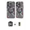 MARSİLYAN™- iPhone 14 Pro Max Kılıf Nova Doku Koleksiyonu - Siyah Joko Magic 5D Hayalet Cam + PVD Metal Kamera Lens - TU