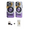 MARSİLYAN™- iPhone 14 Pro Max Kılıf Nova Doku Koleksiyonu - Siyah Mat Seramik Nano Ekran Koruyucu + Bilvis Titan Kamera Lens - SH