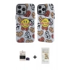 MARSİLYAN™- iPhone 14 Pro Max Kılıf Nova Doku Koleksiyonu - Siyah Mat Seramik Nano Ekran Koruyucu + Bilvis Titan Kamera Lens - SH