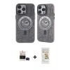 MARSİLYAN™- iPhone 14 Pro Max Kılıf Nova Doku Koleksiyonu - Siyah Mat Seramik Nano Ekran Koruyucu + Bilvis Titan Kamera Lens - SH