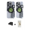 MARSİLYAN™- iPhone 14 Pro Max Kılıf Nova Doku Koleksiyonu - Siyah Mat Seramik Nano Ekran Koruyucu + Raze Metal Kamera Lens - GS