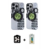 MARSİLYAN™- iPhone 14 Pro Max Kılıf Nova Doku Koleksiyonu - Siyah Polymer Nano Ekran Koruyucu + PVD Metal Kamera Lens - TU