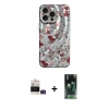 MARSİLYAN™- iPhone 14 Pro Max Kılıf Nova Doku Prime - Şeffaf 360 Full Body Arka Koruyucu + Bilvis Titan Kamera Lens - DNMR