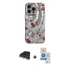MARSİLYAN™- iPhone 14 Pro Max Kılıf Nova Doku Prime - Şeffaf Royal Nano Ekran Koruyucu + Raze Metal Kamera Lens - GS