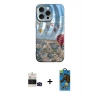 MARSİLYAN™- iPhone 14 Pro Max Kılıf Nova Doku Prime - Siyah 18D Cam Ekran Koruyucu + Bilvis Titan Kamera Lens - SH