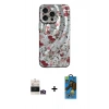 MARSİLYAN™- iPhone 14 Pro Max Kılıf Nova Doku Prime - Siyah 18D Cam Ekran Koruyucu + Bilvis Titan Kamera Lens - GD