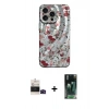 MARSİLYAN™- iPhone 14 Pro Max Kılıf Nova Doku Prime - Siyah 360 Mat Full Body Arka Koruyucu + Bilvis Titan Kamera Lens - SH