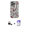 MARSİLYAN™- iPhone 14 Pro Max Kılıf Nova Doku Prime - Siyah Bilvis 5in1 3D Magic Cam Ekran Koruyucu + Bilvis Titan Kamera Lens - DNMR