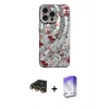 MARSİLYAN™- iPhone 14 Pro Max Kılıf Nova Doku Prime - Siyah Bilvis 5in1 3D Magic Cam Ekran Koruyucu + Raze Metal Kamera Lens - GD