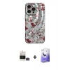 MARSİLYAN™- iPhone 14 Pro Max Kılıf Nova Doku Prime - Siyah Bilvis 5in1 5D Magic Hayalet Cam Ekran Koruyucu + Gold Bilvis Titan Kamera Lens