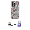 MARSİLYAN™- iPhone 14 Pro Max Kılıf Nova Doku Prime - Siyah Bilvis 5in1 5D Magic Hayalet Cam Ekran Koruyucu + Bilvis Titan Kamera Lens - GS