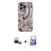 MARSİLYAN™- iPhone 14 Pro Max Kılıf Nova Doku Prime - Siyah Bilvis 5in1 5D Magic Hayalet Cam Ekran Koruyucu + Siyah Bilvis Titan Kamera Lens