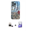 MARSİLYAN™- iPhone 14 Pro Max Kılıf Nova Doku Prime - Siyah Bilvis 5in1 5D Magic Hayalet Cam Ekran Koruyucu + Gold Bilvis Titan Kamera Lens