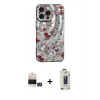 MARSİLYAN™- iPhone 14 Pro Max Kılıf Nova Doku Prime - Siyah Bilvis Hayalet Cam Ekran Koruyucu + Bilvis Titan Kamera Lens - GD