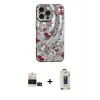MARSİLYAN™- iPhone 14 Pro Max Kılıf Nova Doku Prime - Siyah Bilvis Hayalet Cam Ekran Koruyucu + Bilvis Titan Kamera Lens - SH