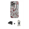 MARSİLYAN™- iPhone 14 Pro Max Kılıf Nova Doku Prime - Siyah Bilvis Hayalet Cam Ekran Koruyucu + Raze Metal Kamera Lens - GS